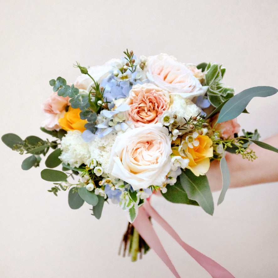 Blushing Skies Hydrangea Bridal Bouquet