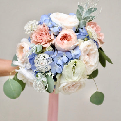 Blushing Skies Hydrangea Bridal Bouquet