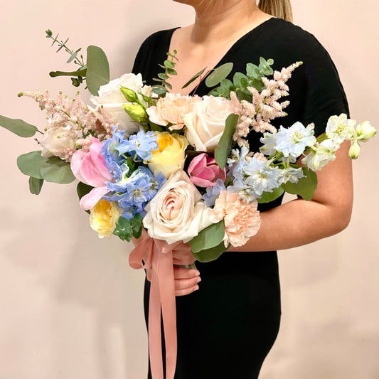 Pastel Grace Bloom Mix Bridal Bouquet