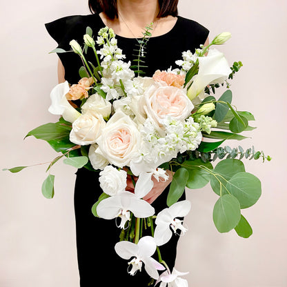 Cascading Phalaenopsis Orchid Bridal Bouquet