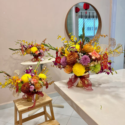 百花齐放 Large 360° Table Centrepiece