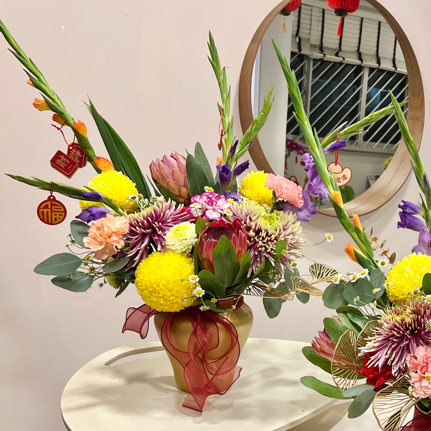 百花齐放 Large 360° Table Centrepiece