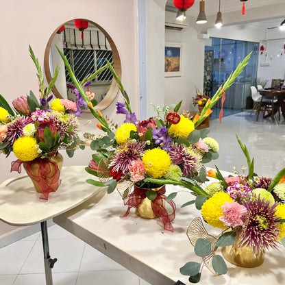 百花齐放 Large 360° Table Centrepiece